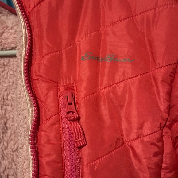 Eddie Bauer Girls’ Puffy Coat | Hooded | Pink & Purple Ombré - Picture 2 of 6
